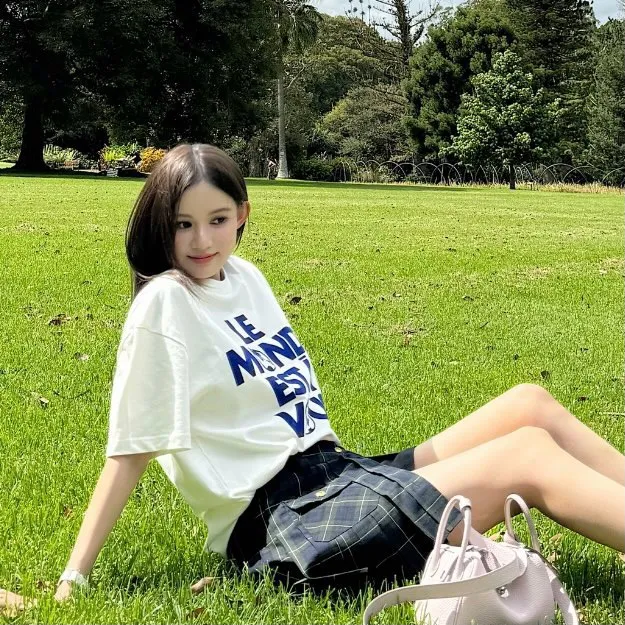 Louis Vuitton/Louis Vuitton 25ss earth flocked short sleeves